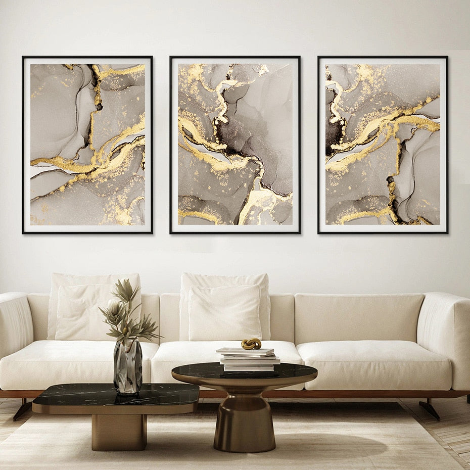 abstract bathroom bedroom beige black brown contemporary cream dining_room gold golden gray grey limestone living_room luxurious luxury marble modern office rectangle rectangles white yellow Wall Art