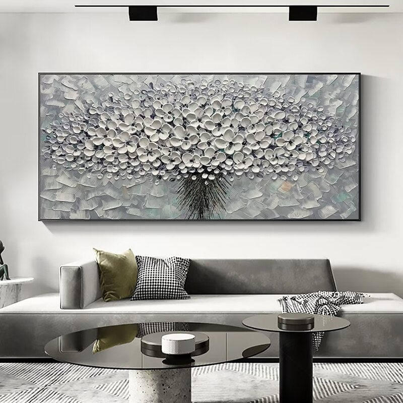 abstract blue brown darkblue dining_room entryway flower flowers gold golden gray grey hallway living_room office red tree trees white wide_format Wall Art