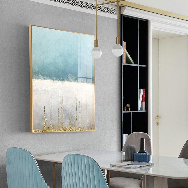 abstract bathroom bedroom blue contemporary darkblue dining_room entryway gold golden gray grey lightblue living_room luxury modern office rectangle silver white Wall Art