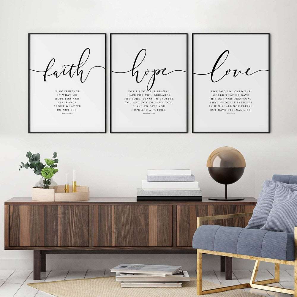bedroom bible bible verse black dining_room encouragement entryway faith hallway hope inspiration inspirational kitchen living_room love minimalist minimalistic office peace quote rectangle verse white Wall Art