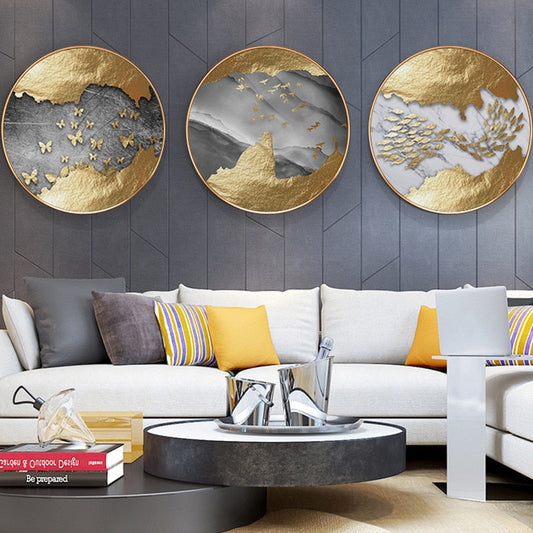 abstract bathroom bird birds black butterflies butterfly circle dining_room entryway fish globe gold grey kitchen living_room marble office white world Wall Art