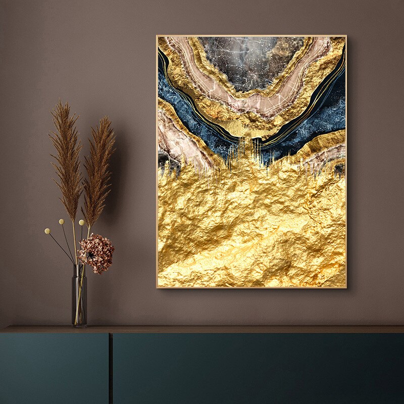 abstract bathroom bedroom beige black blue brown contemporary darkblue darkgreen dining_room entryway gold gold foil golden golden foil gray grey hallway kitchen lightblue living_room luxurious luxury marble modern office rectangle silver turquoise white Wall Art