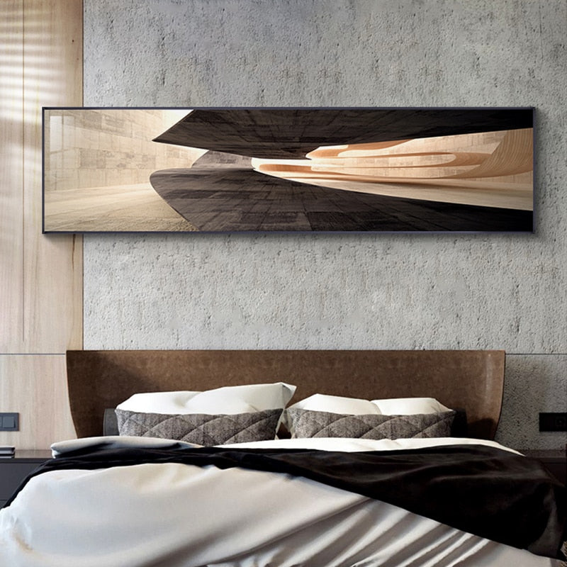 abstract architecture bedroom beige black brown building cream futuristic gray grey minimalist minimalistic modern new_arrivals photography white wide_format Wall Art
