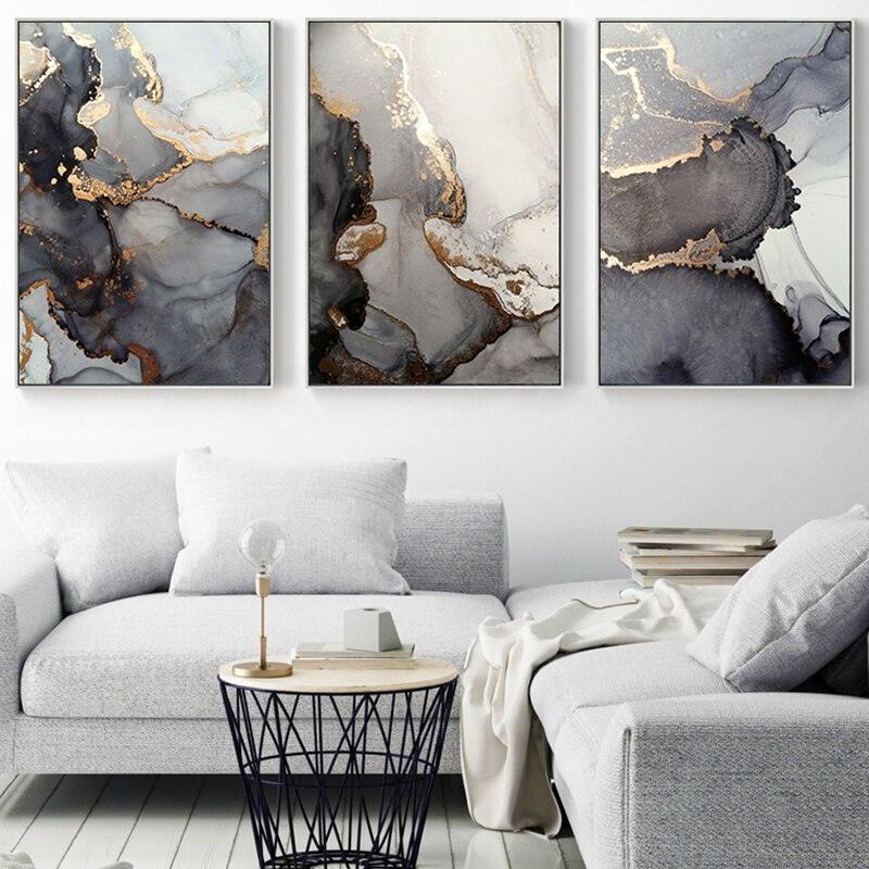 3_in_1 abstract bedroom beige black brown contemporary dining_room gold golden gray grey kitchen limestone living_room luxury marble modern office pink rectangle silver white Wall Art