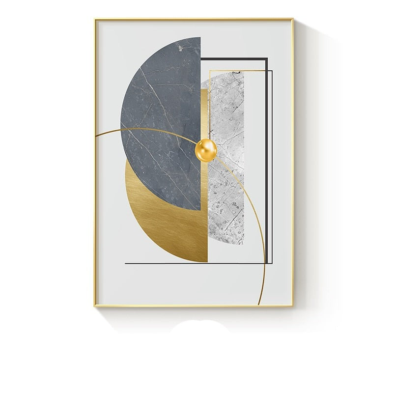 abstract bedroom black dining_room entryway geometric gold gold foil golden golden foil gray grey hallway limestone living_room luxurious luxury marble modern office pattern patterns rectangle rectangles silver white Wall Art