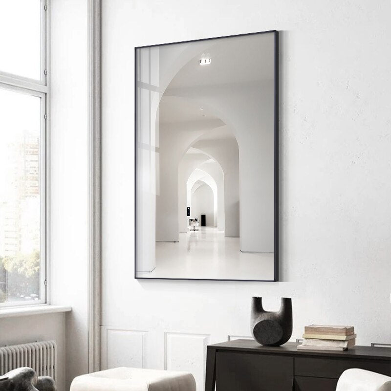 bedroom beige brown building buildings contemporary cream dining_room entryway hallway living_room luxurious luxury minimalist minimalistic modern photography rectangle rectangles white Wall Art