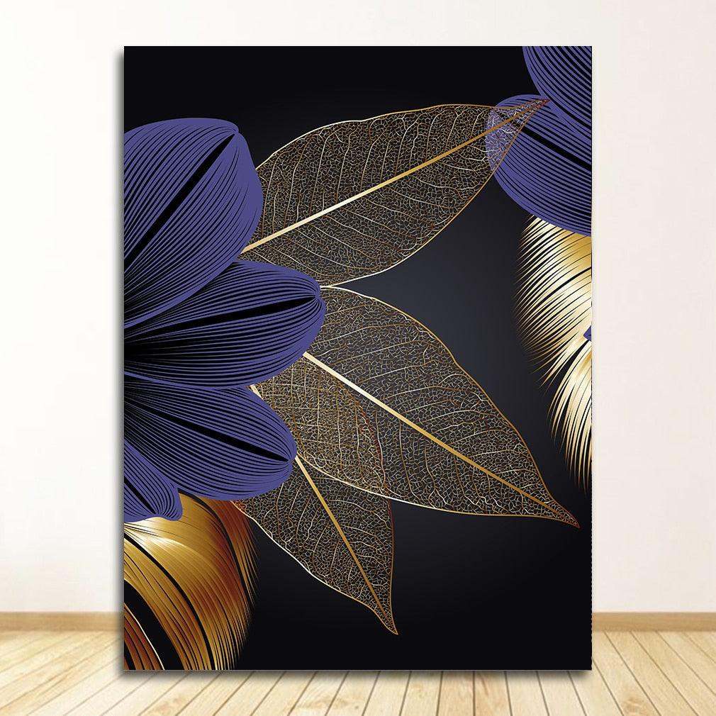 abstract bedroom black Botanical brown dining_room entryway gold gold foil golden golden foil hallway leaf leaves living_room luxurious luxury modern new_arrivals nordic pink plant plants purple rectangle rectangles Wall Art
