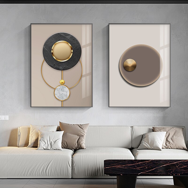 abstract bedroom black brown contemporary dining_room entryway geometric Gold golden gray grey hallway limestone living_room luxurious luxury marble minimalist minimalistic modern new_arrivals office orange rectangle rectangles silver Wall Art