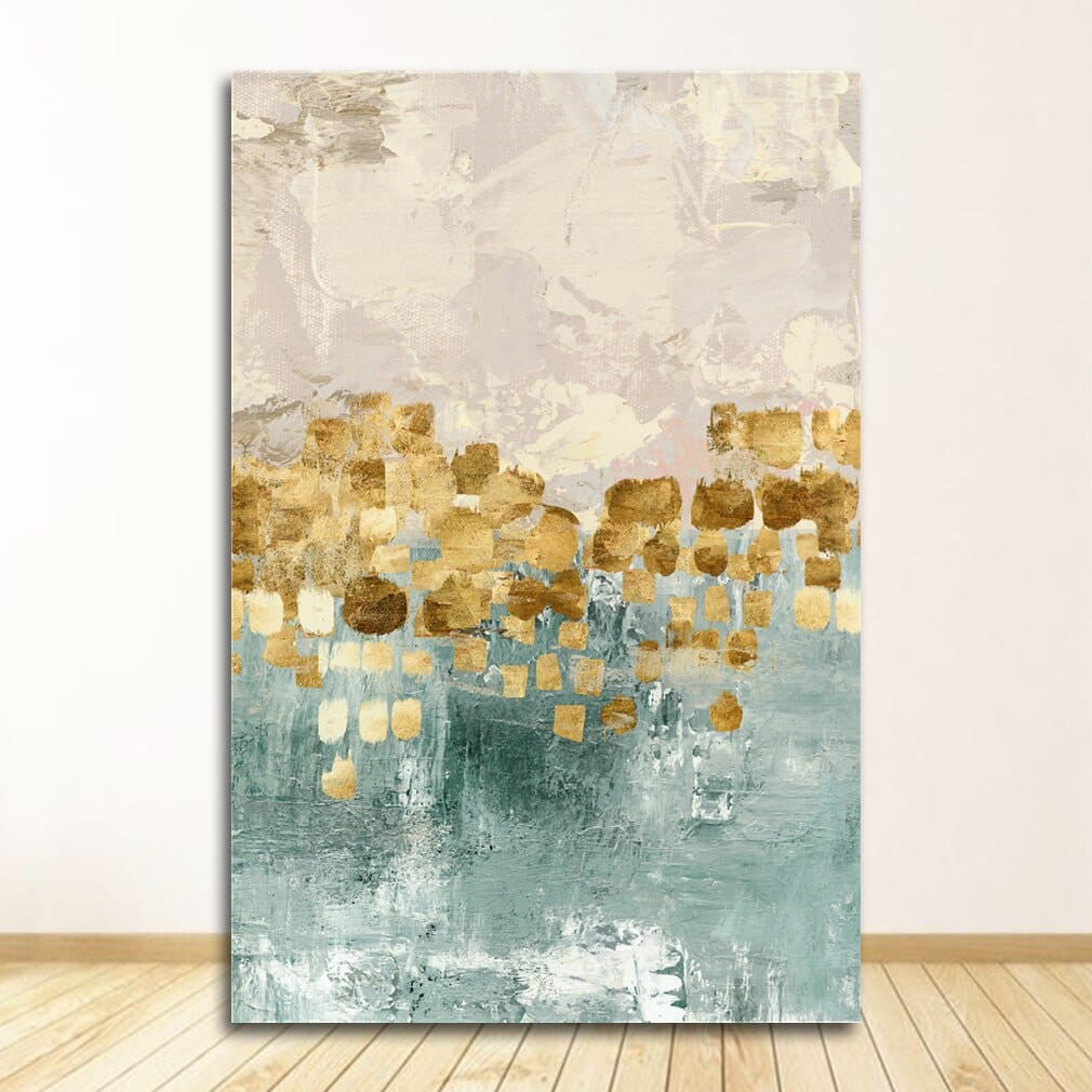 abstract bedroom beige blue dining_room entryway gold golden kitchen living_room luxury new_arrivals office rectangle silver turquoise Wall Art