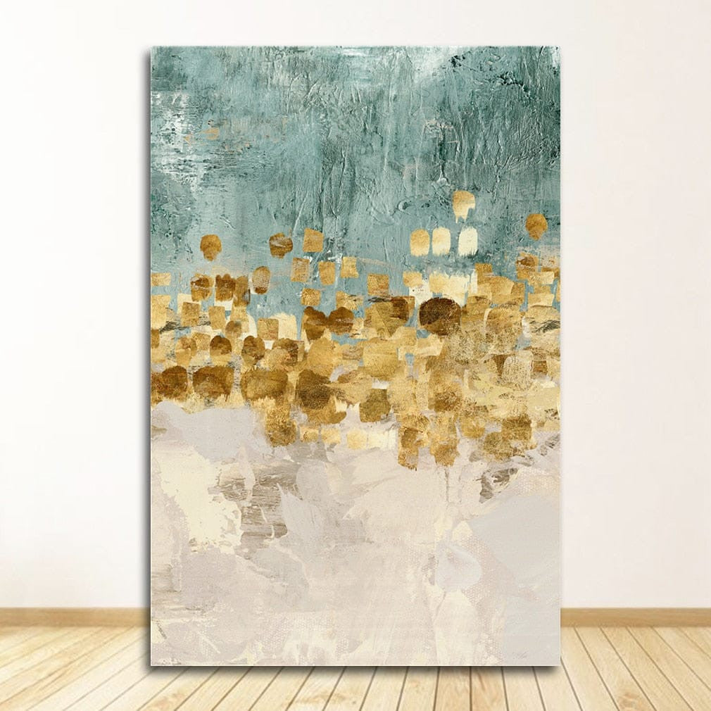 abstract bedroom beige blue dining_room entryway gold golden kitchen living_room luxury new_arrivals office rectangle silver turquoise Wall Art